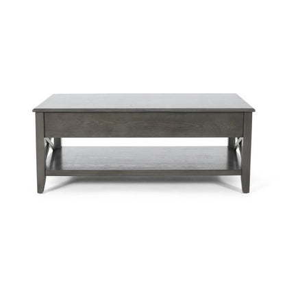 Large Lift-Top Laptop Coffee Table - Grey