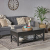 Lift-Top Laptop Coffee Table - Black