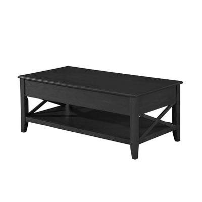 Large Lift-Top Laptop Coffee Table - Black