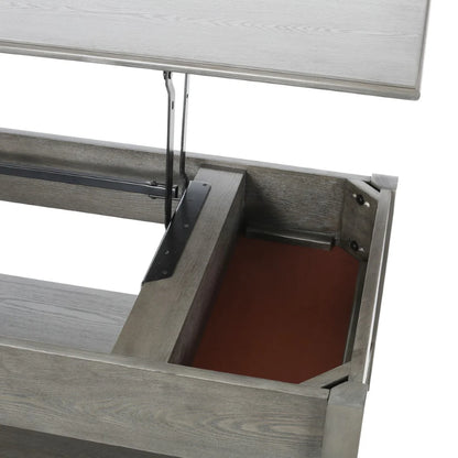 Large Lift-Top Laptop Coffee Table - Grey