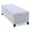 Fabric Storage Ottoman - Sky Blue