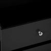 Rimini Oak & Jet Black Painted Chest of Drawers - 6 Drawer