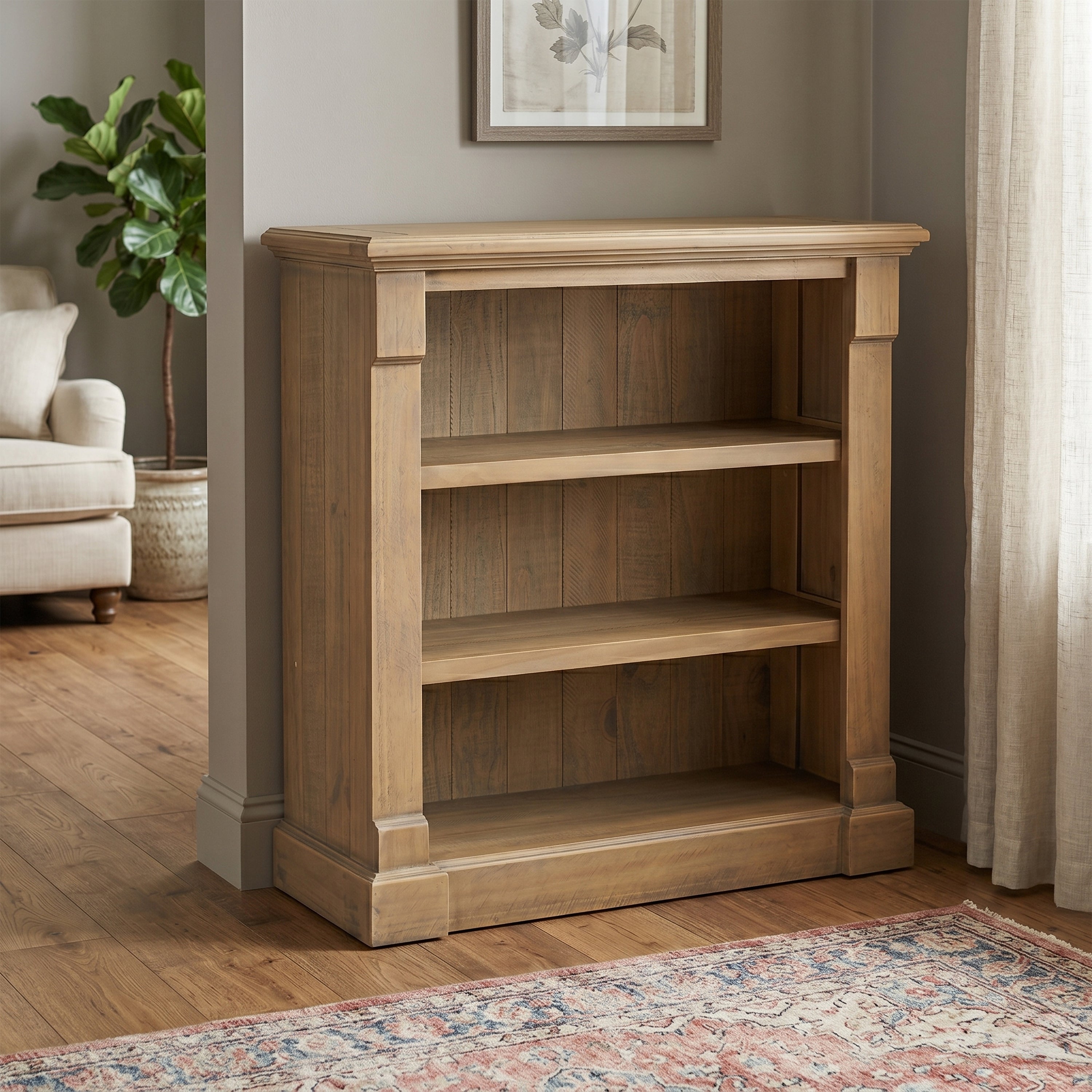 Chateau Rustic Low bookcase