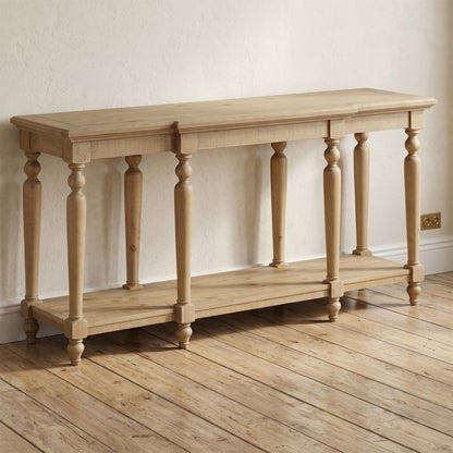 Chateau Rustic Pine Console Table - Large