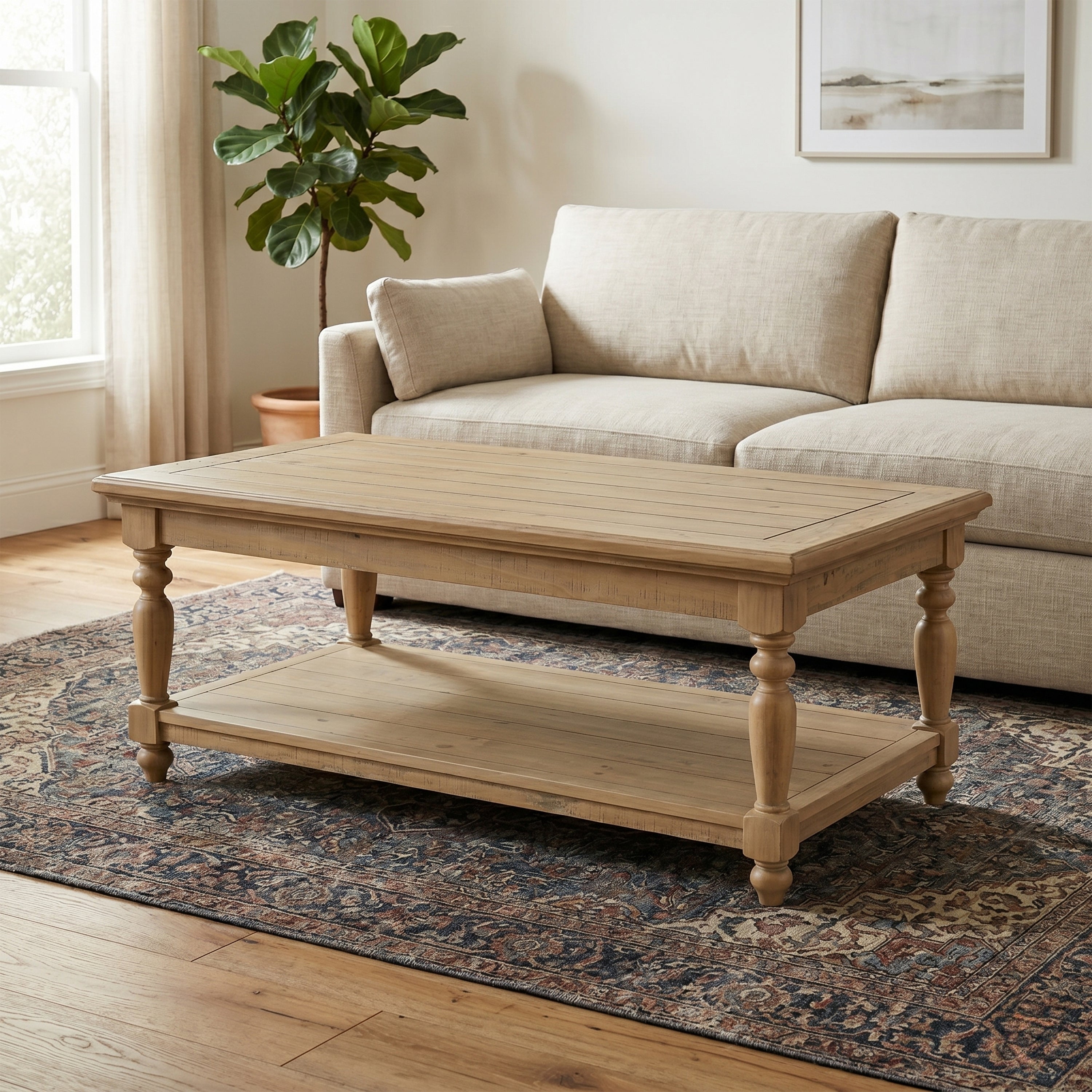 Chateau Rustic Pine Coffee Table