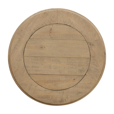 Chateau Rustic Pine Side Table - Round