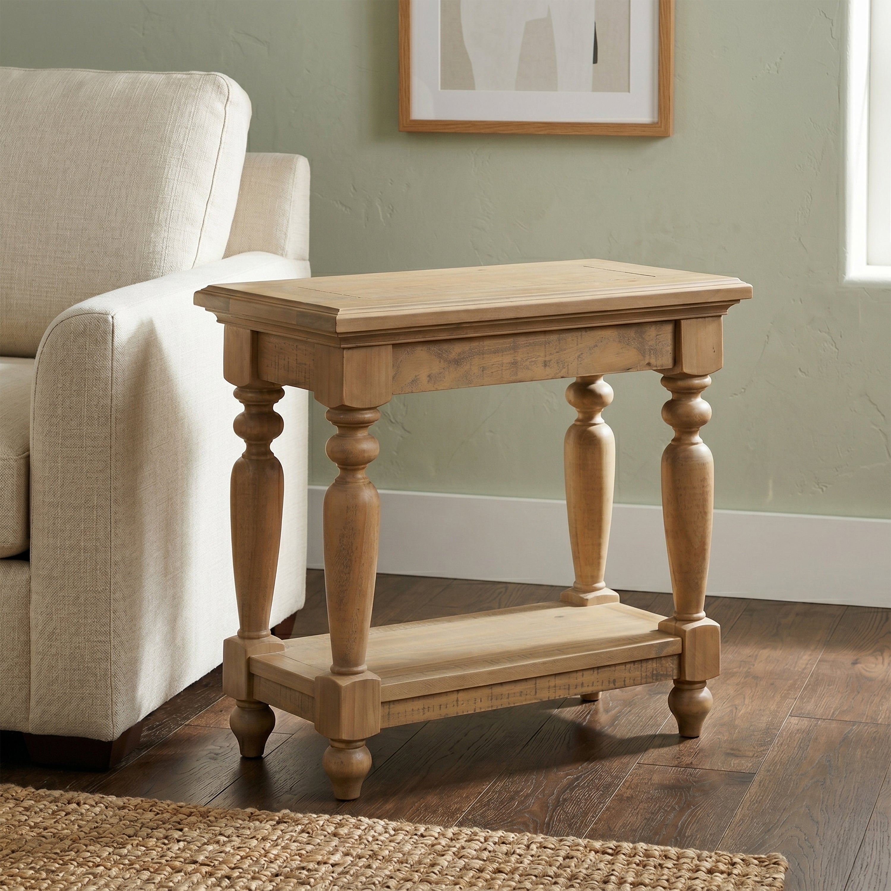 Chateau Rustic Pine Side Table