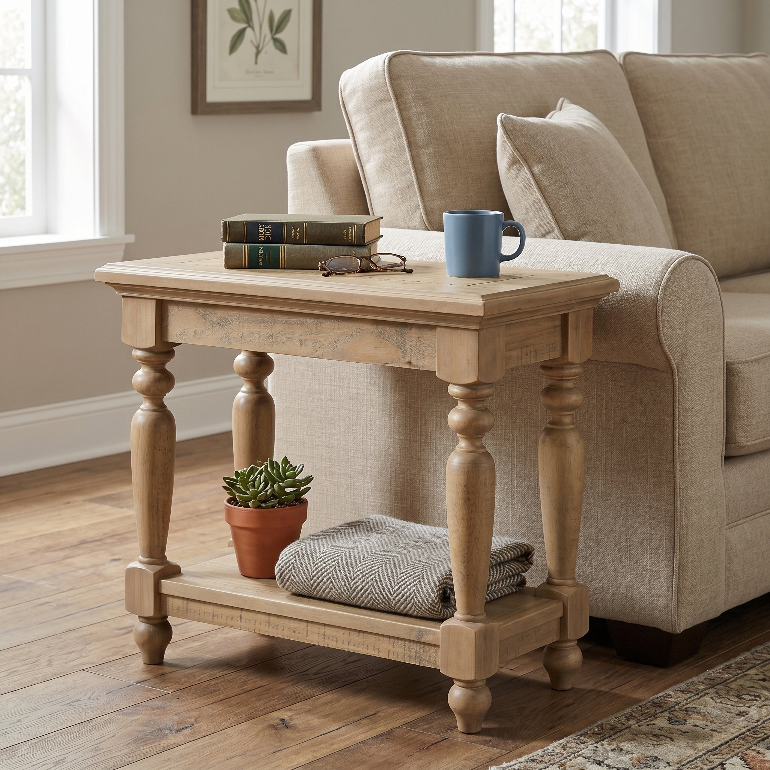 Chateau Rustic Pine Side Table