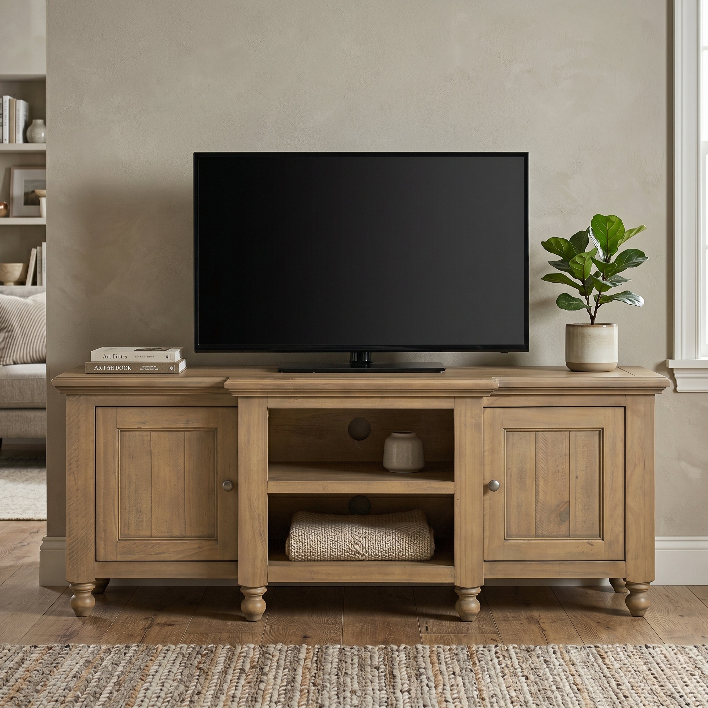 Chateau Rustic Large TV Unit - 2 Door