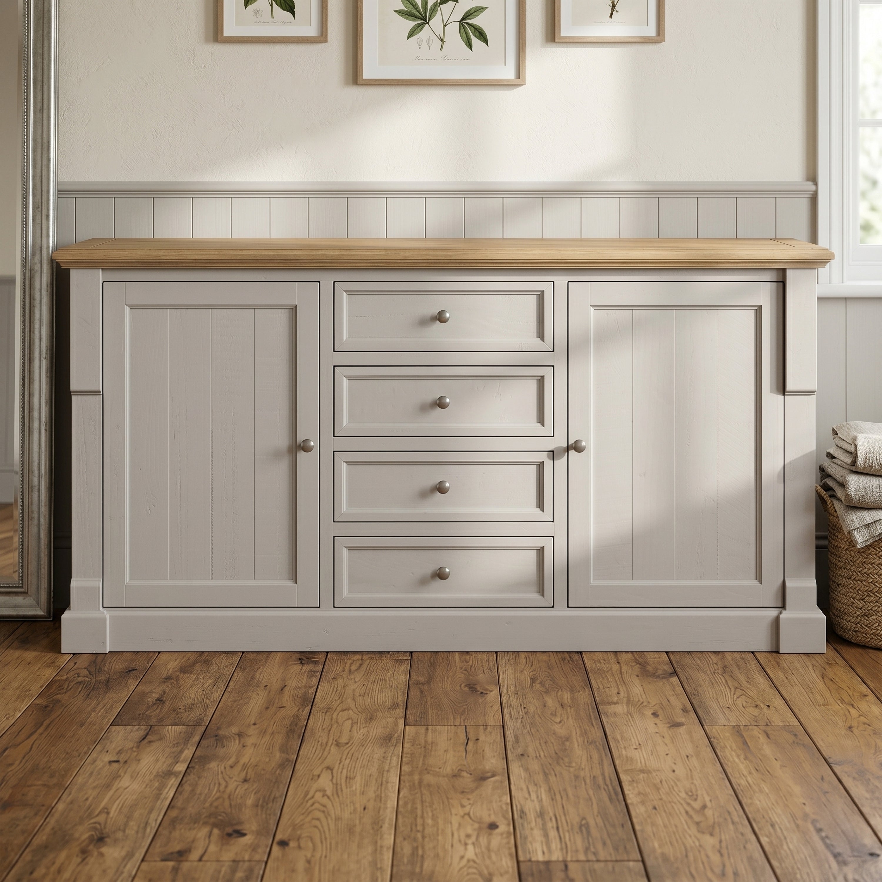 Chateau Painted Sideboard - 2 Door 4 Drawer