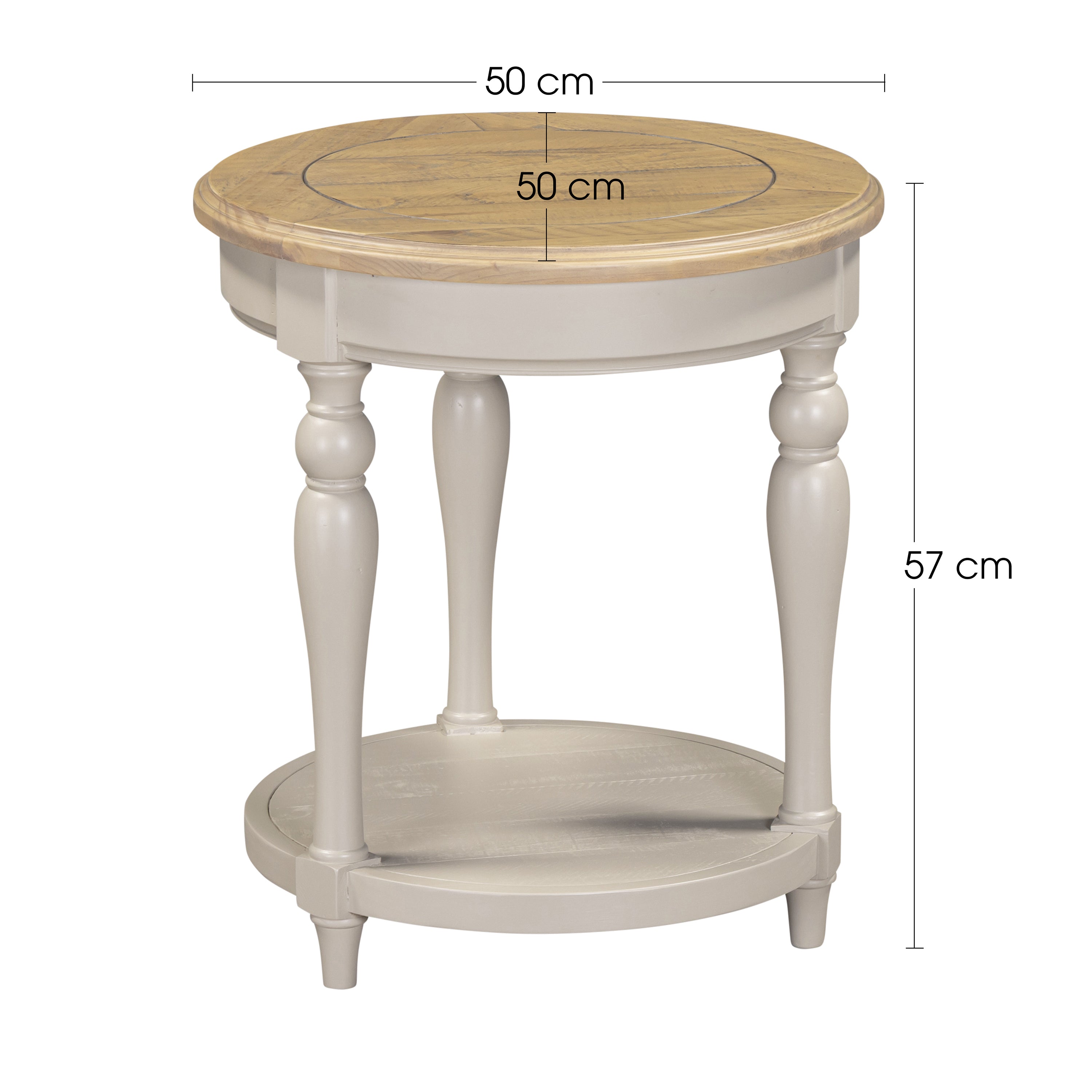 Chateau Painted Side Table - Round