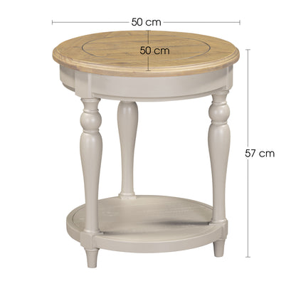 Chateau Painted Side Table - Round