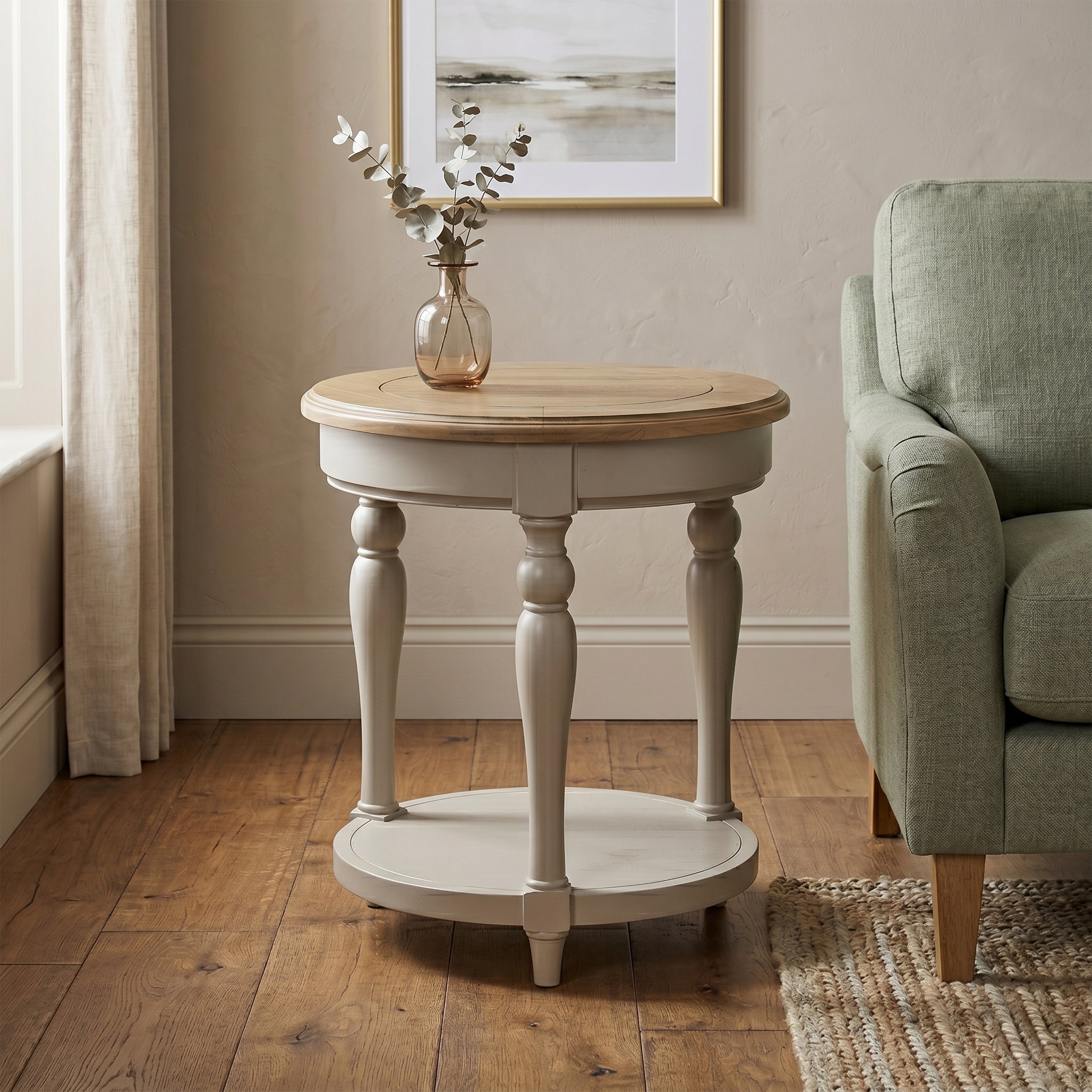Chateau Painted Side Table - Round