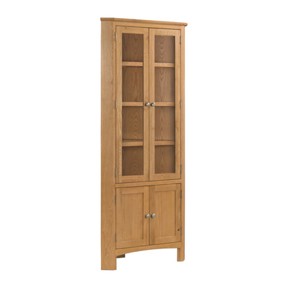 Kilkenny Oak Corner Display Unit
