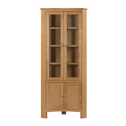 Kilkenny Oak Corner Display Unit