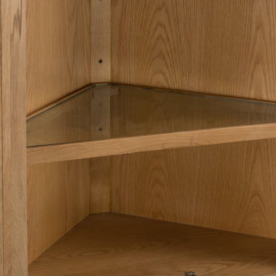 Kilkenny Oak Corner Display Unit