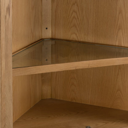 Kilkenny Oak Corner Display Unit
