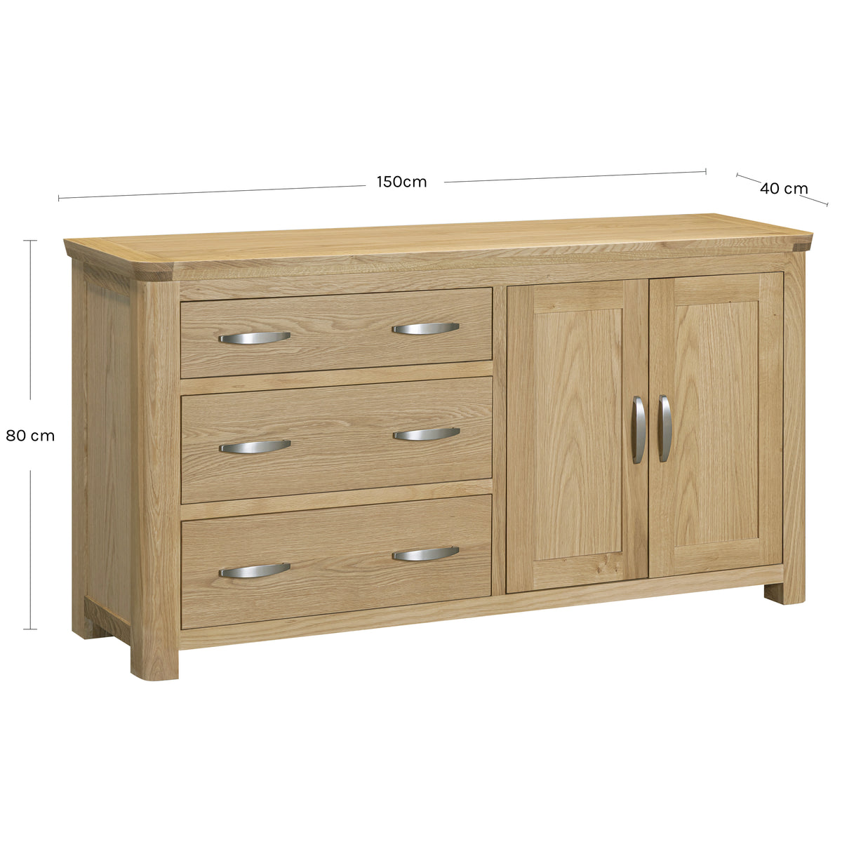 Treviso Oak Large Sideboard