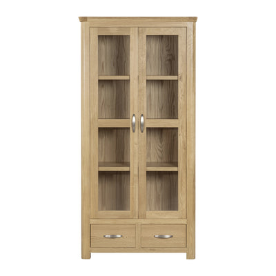 Treviso Oak Display Cabinet