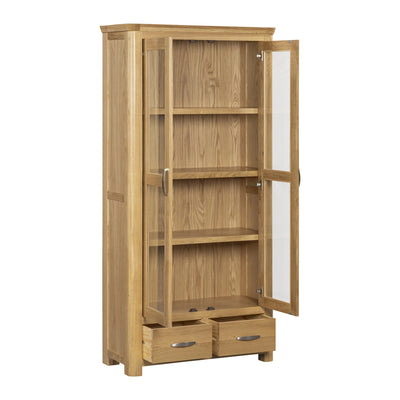 Treviso Oak Display Cabinet