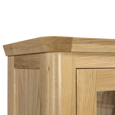 Treviso Oak Display Cabinet
