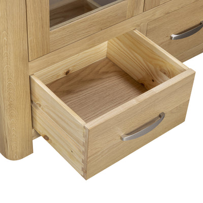 Treviso Oak Display Cabinet