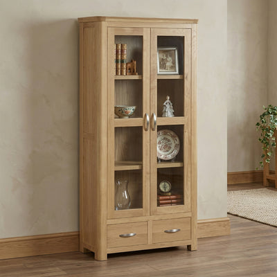Treviso Oak Display Cabinet