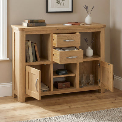 Treviso Oak Low Display Unit