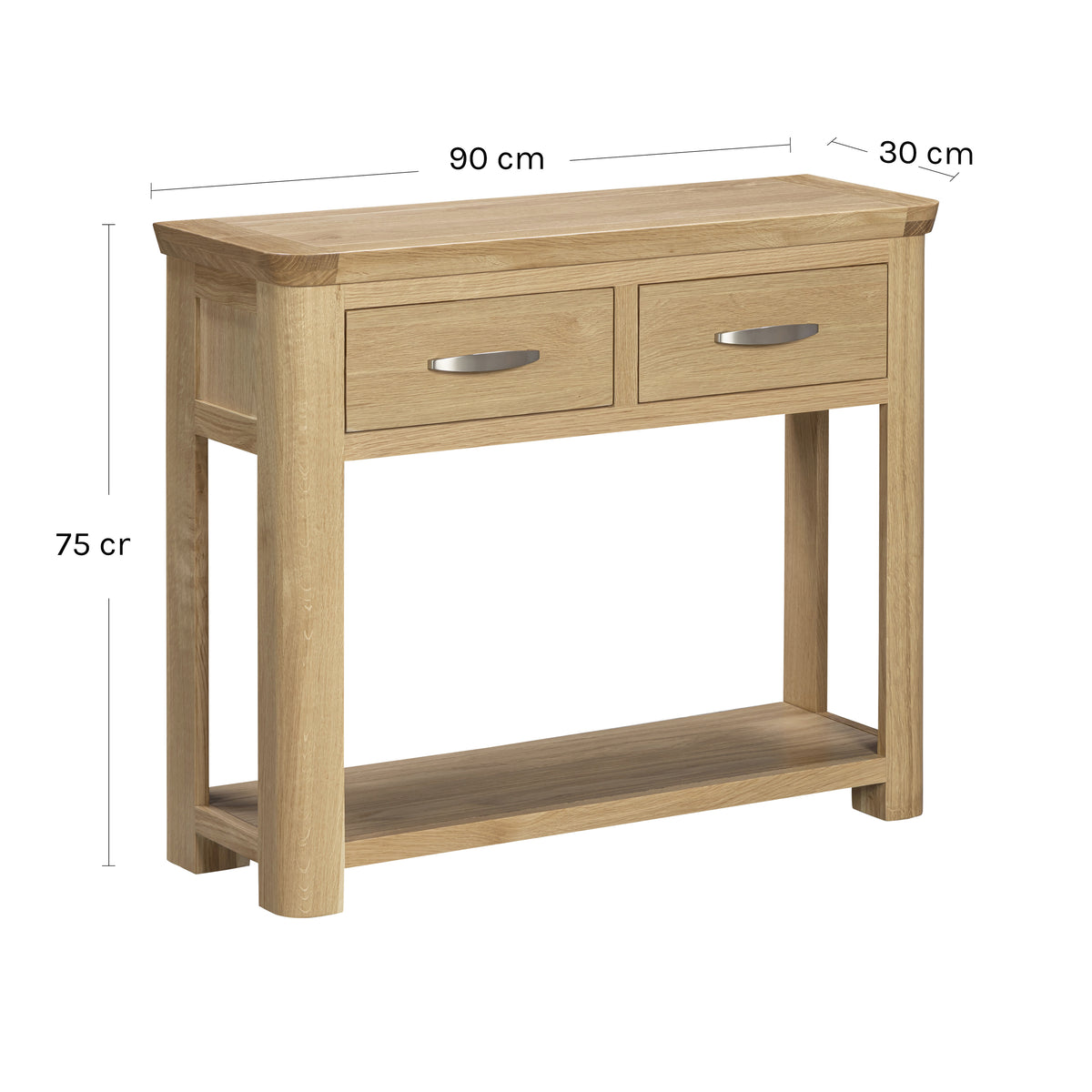 Treviso Oak Large Console Table