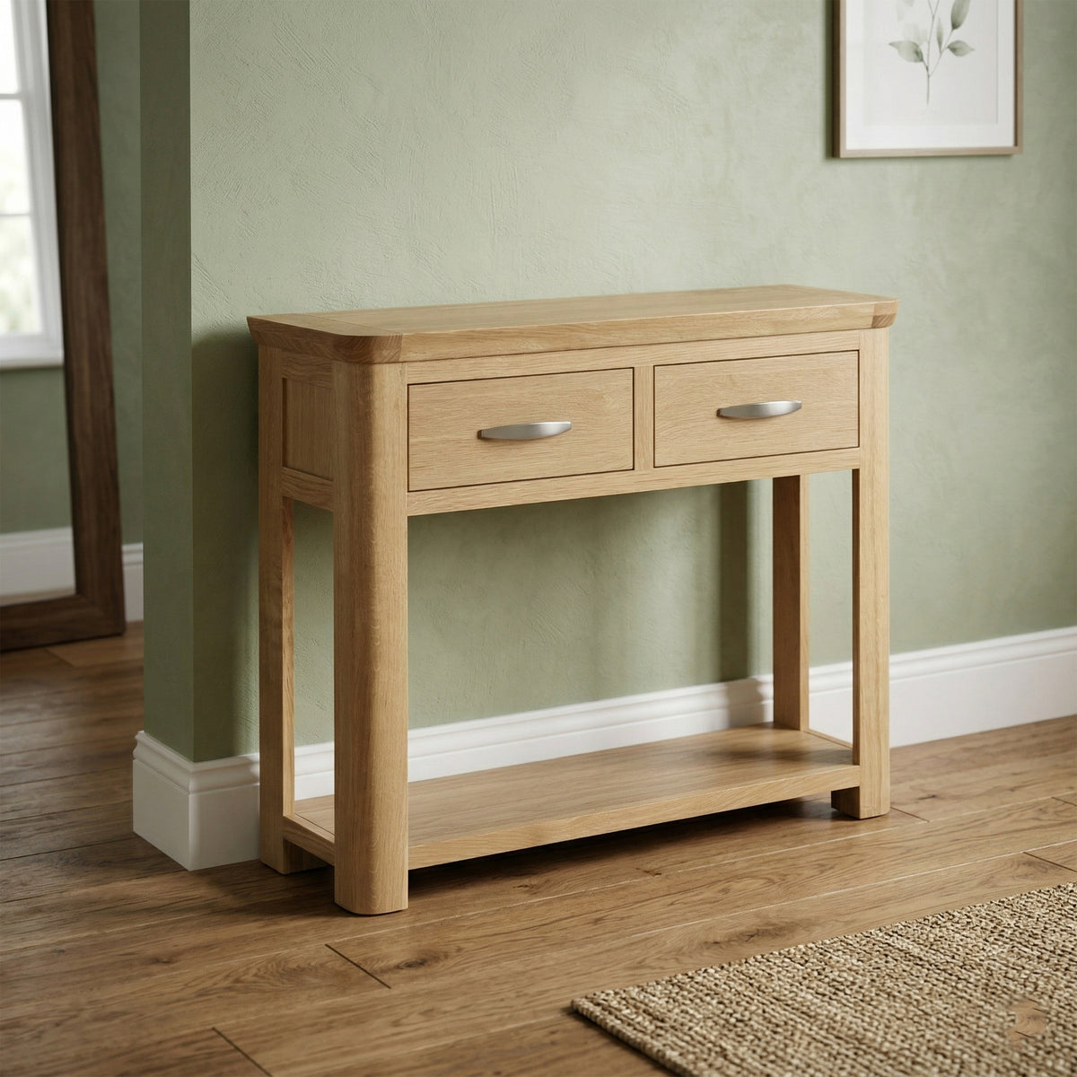 Treviso Oak Large Console Table