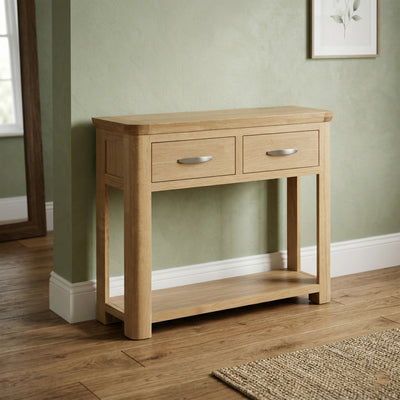 Treviso Oak Large Console Table