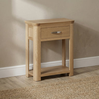 Treviso Oak Small Console Table