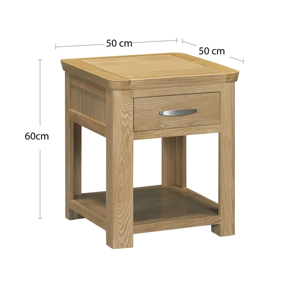 Treviso Oak End Table with Drawer