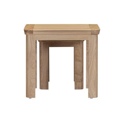 Treviso Oak Nest of 2 Tables