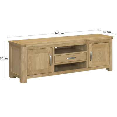 Treviso Oak Large TV Unit