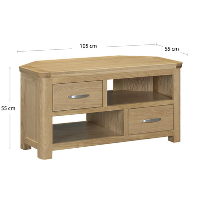Treviso Oak Corner TV Unit