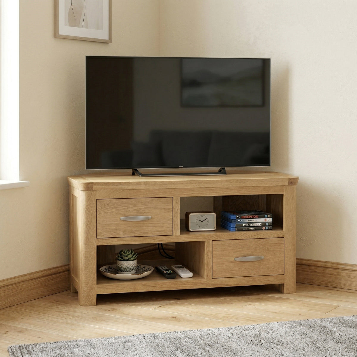 Treviso Oak Corner TV Unit