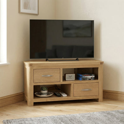 Treviso Oak Corner TV Unit