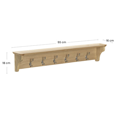 Treviso Oak Coat Rack