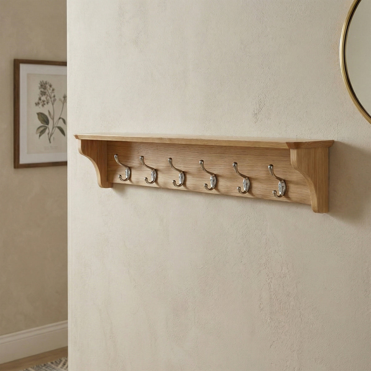 Treviso Oak Coat Rack