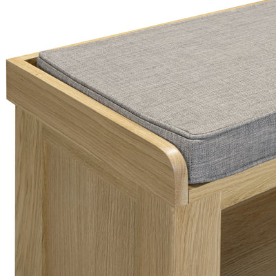 Treviso Oak Shoe Bench