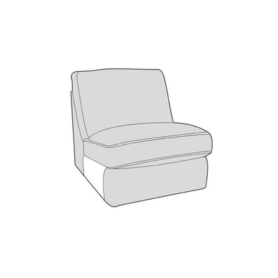 Caspian Sofa - Armless Unit (Standard Back)