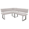 Apollo Left Hand Corner Bench - Light Grey