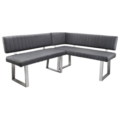 Apollo Right Hand Corner Bench - Dark Grey