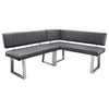 Apollo Right Hand Corner Bench - Dark Grey