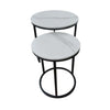 Athena Round Nest of 2 Lamp Tables