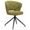 Atlas Open Back Swivel Dining Chair - Green