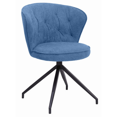 Atlas Swivel Dining Chair - Blue