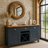 Norfolk Oak & Blue Painted Sideboard - Large