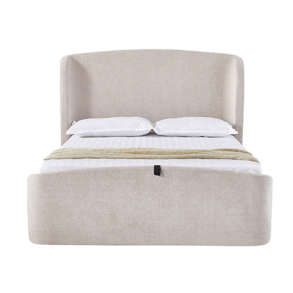 Blaire Ottoman Bed Frame - Cream